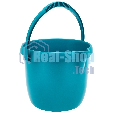 Ведро Palisad Home пластмассовое круглое 12 л, бирюзовое
