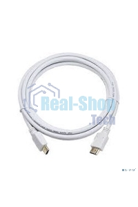 Кабель Cablexpert HDMI CC-HDMI4-W-10, 19M/19M, v2.0, медь, позол.разъемы, экран, 3 м, белый, пакет