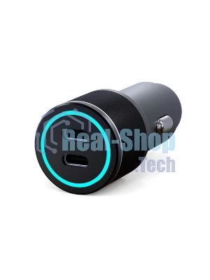 Автомобильное зарядное устройство c двумя портами Rexant (USB-C + USB-С) c LED-подсветкой, 75Вт
