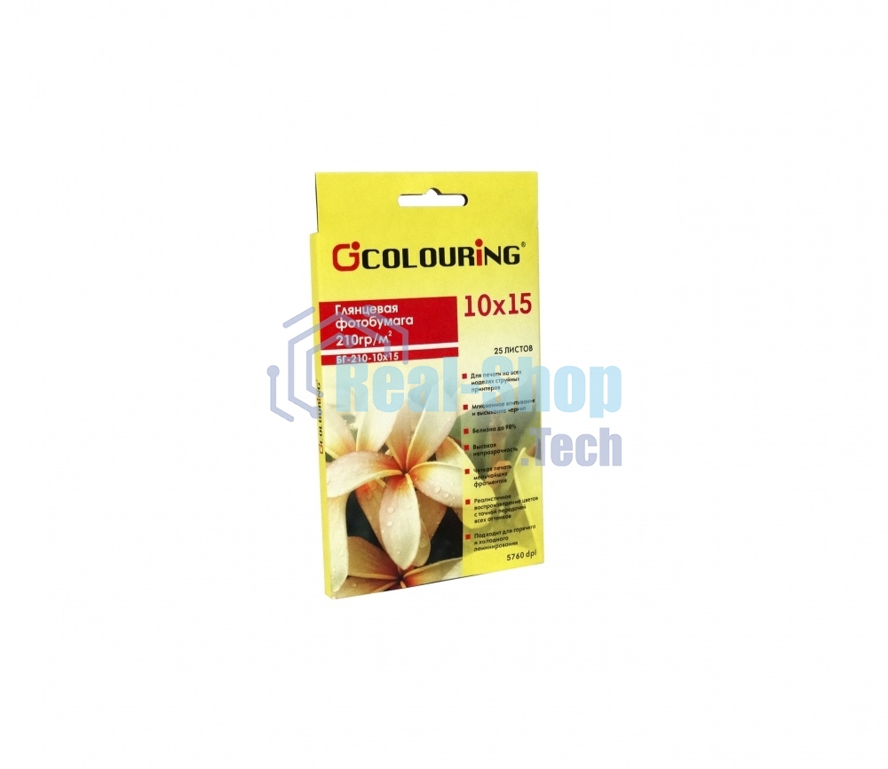 Фотобумага CG-БГ-210-10x15-25 глянцевая 210 г/м2, 10x15, 5760dpi, 25 л