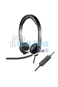 Гарнитура проводная с микрофоном Logitech H650E черный 1.1м 981-000519