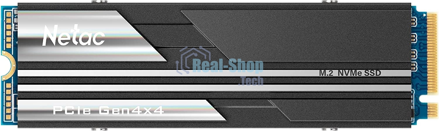 Накопитель SSD Netac NV5000, 1Tb, M.2 2280, PCIe 4.0 x4, NVMe, R/W 5000/4400, с радиатором