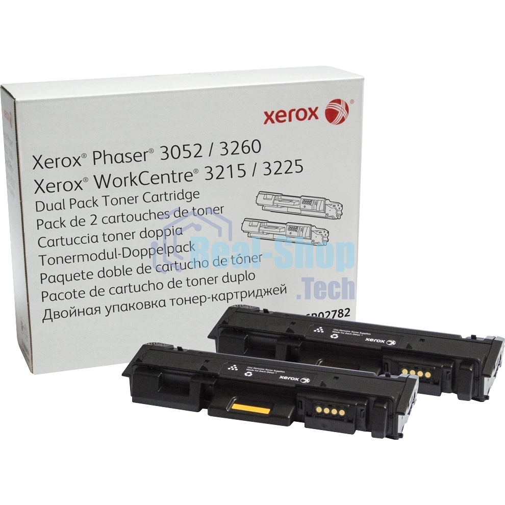 Картридж лазерный Xerox 106R02782 черный, 6000 стр. (упаковка 2шт х 3000 стр.), для Phaser 3052/3260/WC 3215/25 (channels)