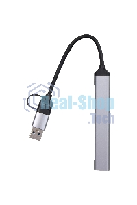 USB-концентратор TypeC+adapter-->USB3.0+2USB2,0+SD+TF, VCOM