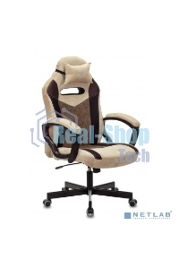 Кресло игровое Бюрократ VIKING 6 KNIGHT BR FABRIC коричневый, крестовина металл/пластик