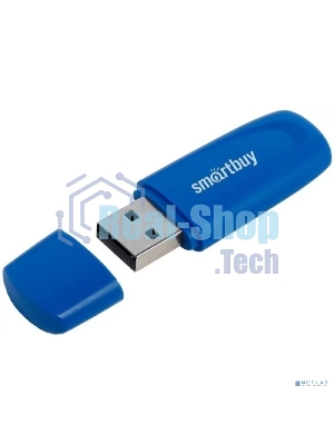 Флешка USB Smartbuy Scout Blue (SB008Gb2SCB), 8Gb, USB 2.0, R/W 15/8, синий