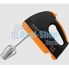 Миксер ручной Scarlett SC-HM40S20 300Вт черный/оранжевый