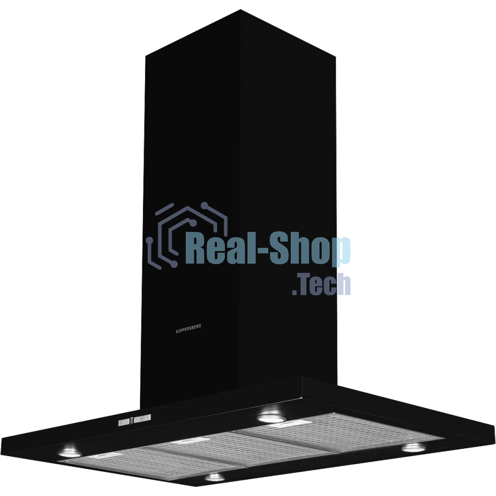 Вытяжка островная Kuppersberg DUDL 4 BL черный, 90 см, 850 куб. м/ч, 58 дБ