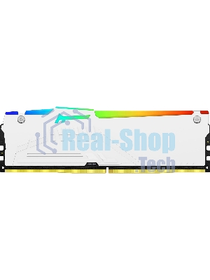 Оперативная память Kingston Fury Beast, DDR5, 64GB (2x32GB), 6000MHz, CL30, DIMM, с радиатором, RGB, белый
