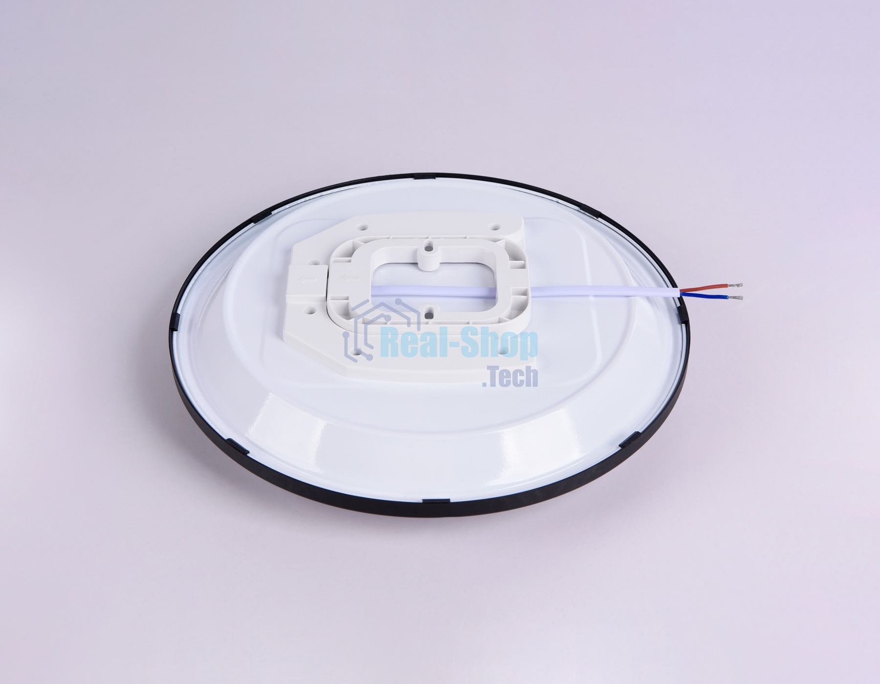 Потолочный светодиодный светильник Ambrella light FZ1233 BK черный IP44 22W 6400К D260*55 (Без ПДУ)