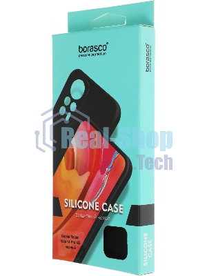 Чехол (клип-кейс) BoraSCO для Xiaomi Redmi Note 14 Pro 4G Silicone Case черный (74848)