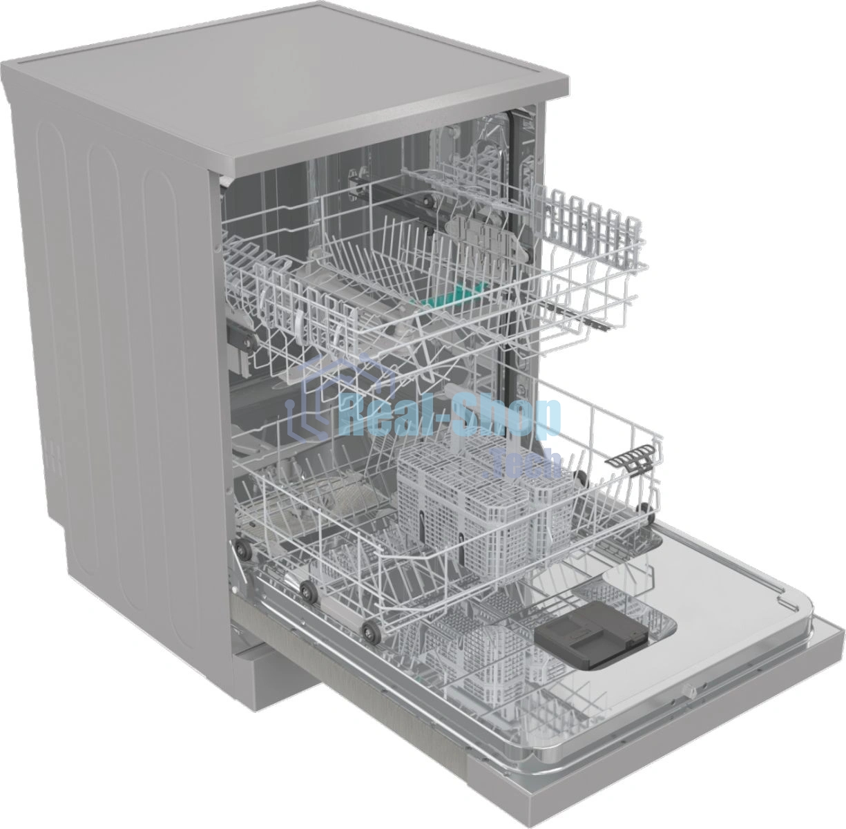 Посудомоечная машина Gorenje GS642E90X, серебристая, 59.9 см, 13 компл., 47 дБ, класс A++
