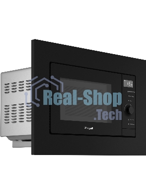 Встраиваемая микроволновая печь Weissgauff HMT-620 BG Grill Matt Edition черный, 20 л, 700 Вт, переключатели - сенсор, поворотный механизм