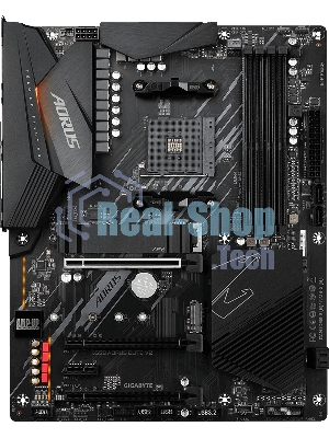 Материнская плата Gigabyte B550 AORUS ELITE V2 Soc-AM4 AMD B550 4xDDR4 ATX AC`97 8ch(7.1) 2.5Gg RAID+HDMI+DP