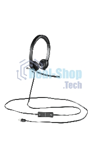 Гарнитура проводная с микрофоном Logitech H650E черный 1.1м 981-000519