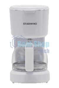 Кофеварка капельная Starwind STD0611 белый, исп. кофе - молотый, 0.6 л, 600 Вт.