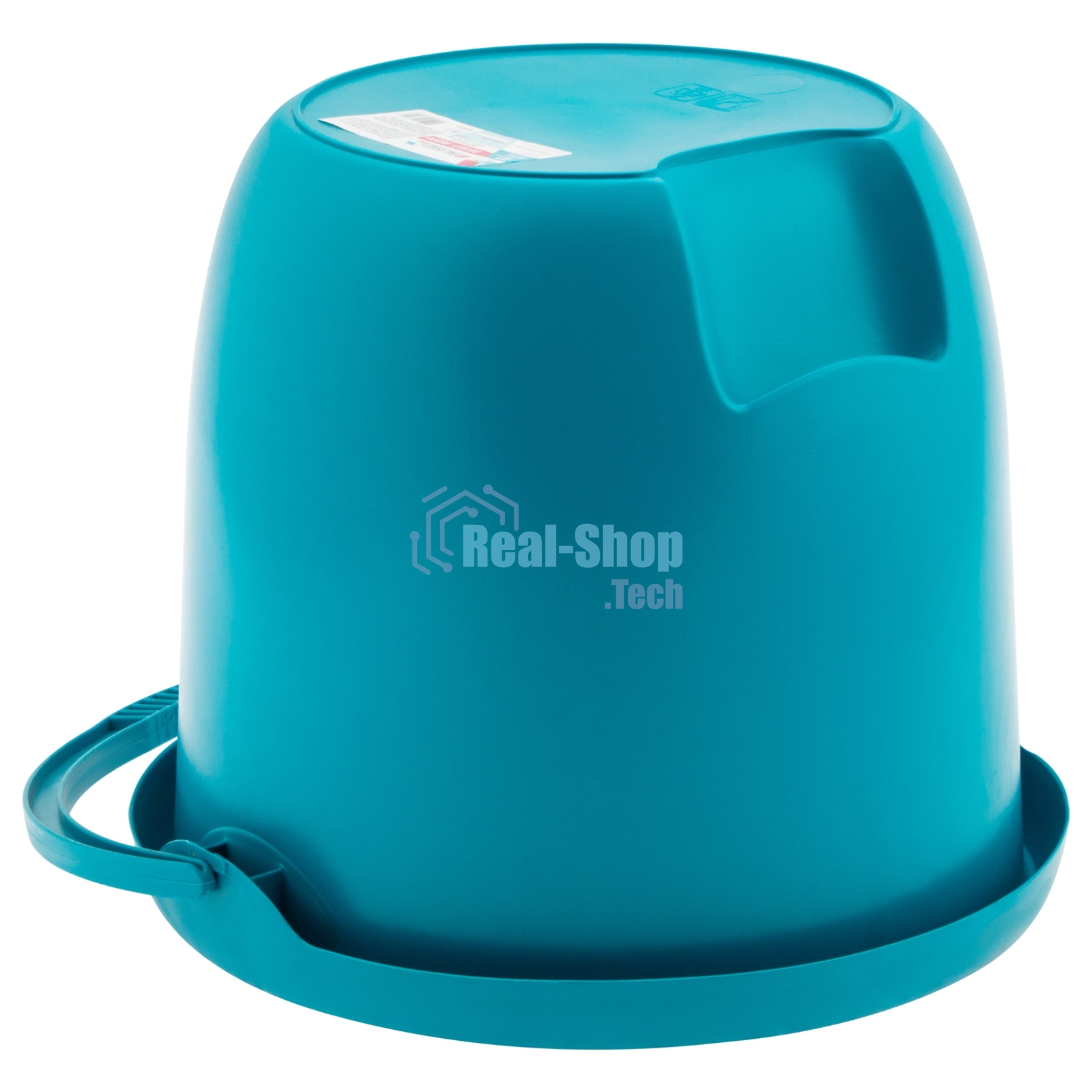 Ведро пластмассовое круглое 12 л, бирюзовое, Home Palisad