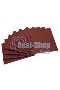 Шлифлист на бумажной основе Сибртех, P 80, 230 х 280 мм, 10 шт., влагостойкий