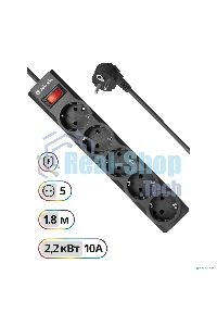 Сетевой фильтр Defender 1.8M ES LARGO 5OUTL.