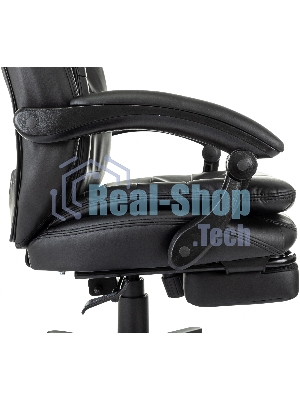 Кресло Бюрократ T-9950MSG-F/BLACK-PU черный, экокожа