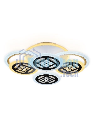 Светильник Ambrella light FA2951/6 WH белый 4200K/3000K+6400K/6400K+3000K 125W 550*405*150 (ПДУ ИК)