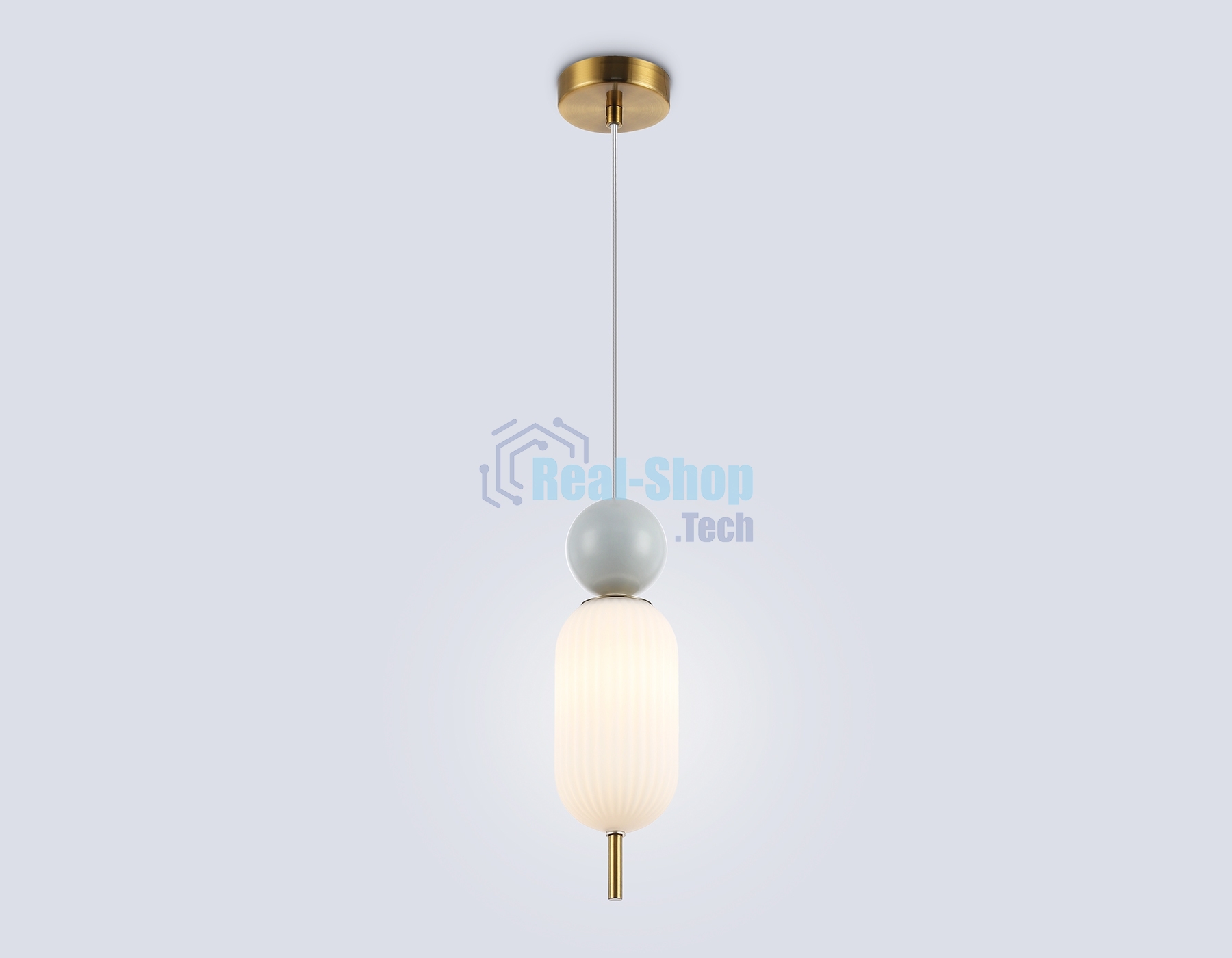 Светильник Ambrella light LH53101 BS/GR/FR латунь/серый/белый матовый G9 max 28W D100*330