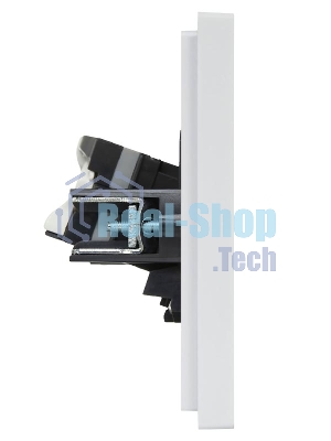 Розетка компьютерная 2-ая RJ45 кат.5E IEK FORTE&PIANO FP233 белый