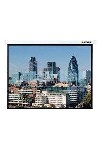 Экран с электроприводом Lumien Master Control 203x203 см Matte White FiberGlass черная кайма по периметру