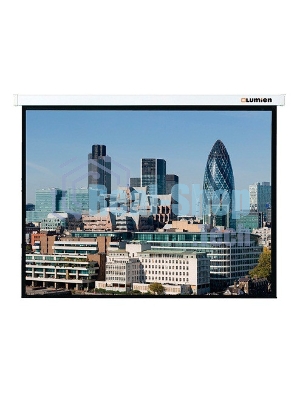 Экран с электроприводом Lumien Master Control 203x203 см Matte White FiberGlass черная кайма по периметру