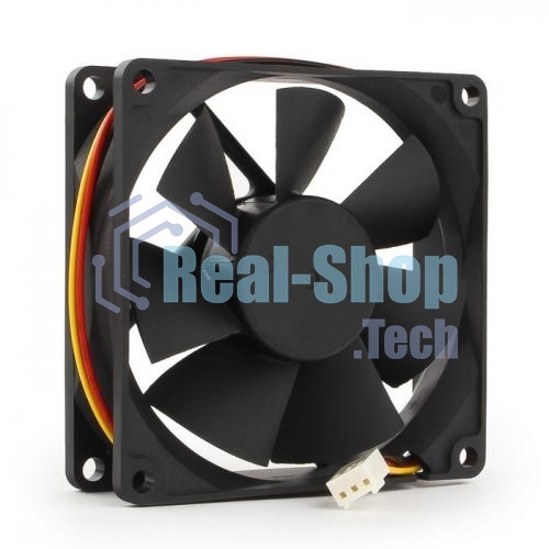 Вентилятор для корпуса Gembird FANCASE/BALL черный, 80 мм, 2600 об/мин, 27 дБ, 3 pin