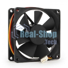 Вентилятор для корпуса Gembird FANCASE/BALL черный, 80 мм, 2600 об/мин, 27 дБ, 3 pin