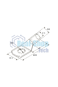 Наконечник Rexant ТМЛ 16–8–6 (16 мм²-Ø 8 мм) ГОСТ 7386-80 (в упак. 5 шт.)