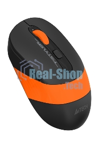 Мышь беспроводная A4Tech Fstyler FG10S черный/оранжевый, 2000 dpi, радиоканал, USB, кнопки - 4