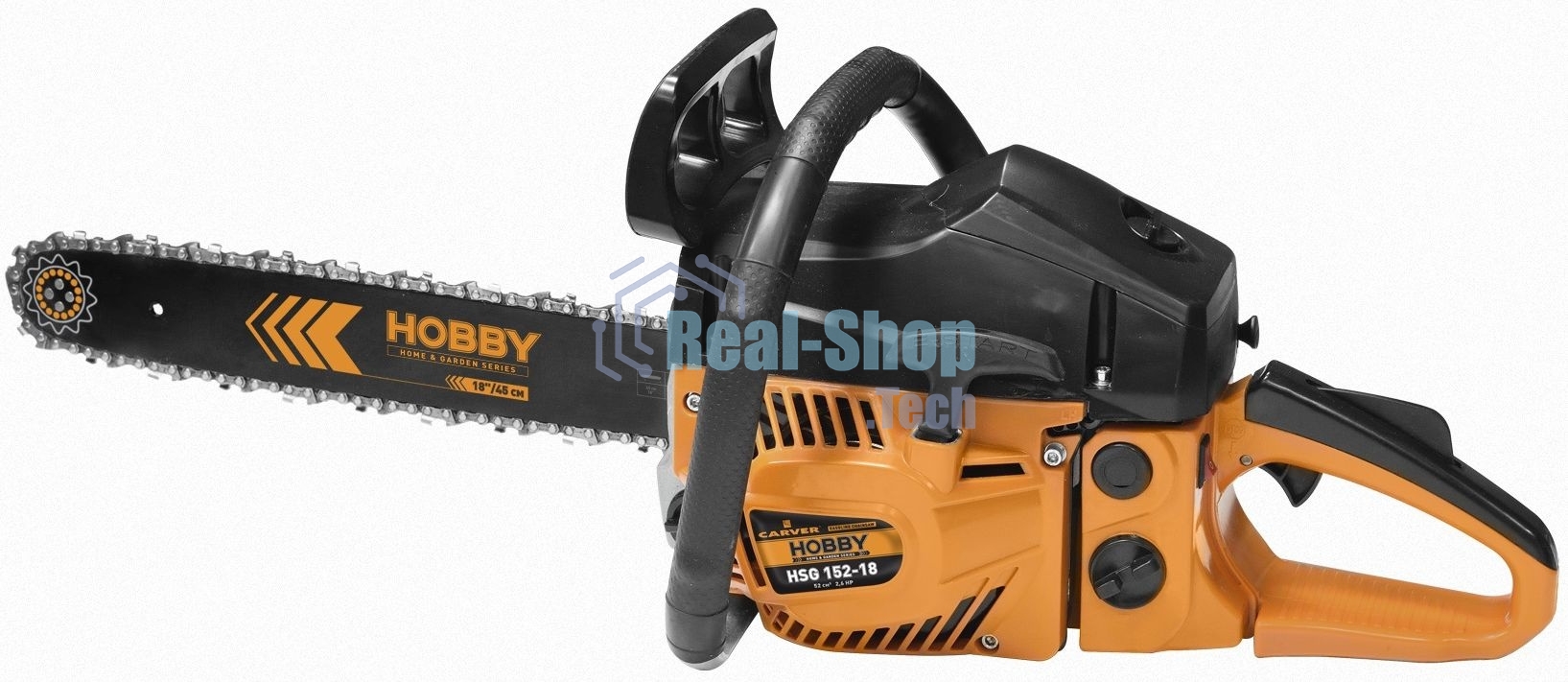 Бензопила Carver HOBBY HSG 152-18 1900Вт 2.6 л.с. дл.шин.: 18