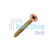 Саморез универсальный Kranz 5х50, желтый цинк, короб (100 шт./уп.)