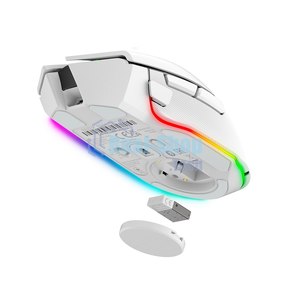 Мышь беспроводная/проводная Razer Basilisk V3 Pro белый, 30000 dpi, радиоканал, Bluetooth, USB, кнопки - 11