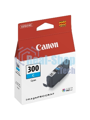 Картридж струйный Canon PFI-300 C EUR/OCN голубой (735 стр.) для Canon imagePROGRAF PRO-300