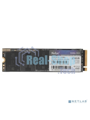 Накопитель SSD Netac NV2000, 256Gb, PCIe 3.0 x4, M.2 2280, NVMe, R/W 2500/1000