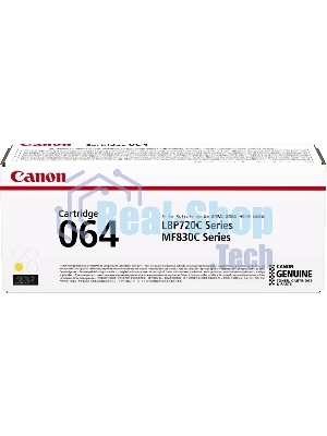 Картридж лазерный Canon CRG 064 Y (4931C001) желтый (5000 стр.) для Canon MF832Cdw