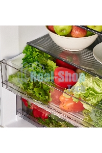 Холодильник Maunfeld MFF183NFWE белый трехкамерный инвертор 270/135л морозилка снизу, Total NoFrost, Side by Side