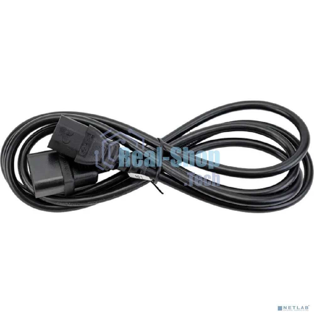Кабель питания Cabeus PC-189-VDE-1.0-1.8M монитор-компьютер IEC 320 C13 - IEC 320 C14 (3x1.0), 1.8 м