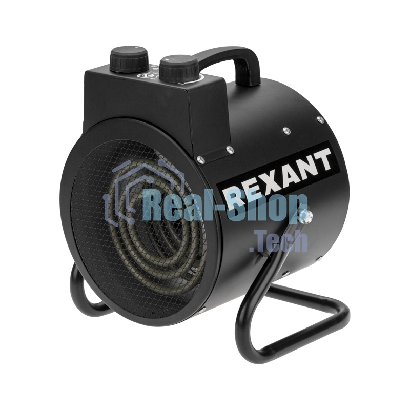 Пушка тепловая электрическая Rexant круглая, регулировка угла наклона, ТЭН, 2кВт