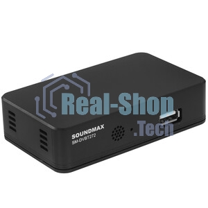 Приставка для цифрового ТВ SoundMax SM-DVBT272 черный, DVB-T2, DVB-T, DVB-C, HDMI, USB 2.0 х2