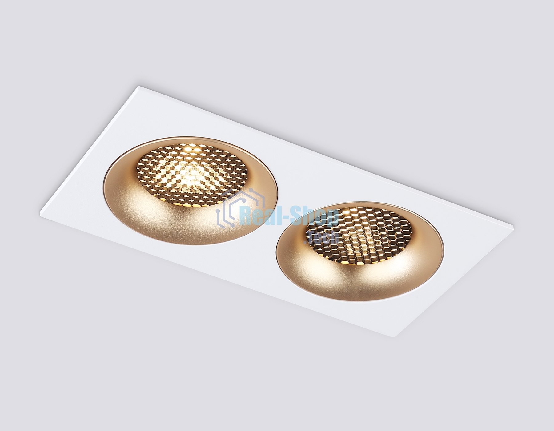 Светильник встраиваемый Ambrella light TN102733/2 WH/GD белый/золото GU5.3 175*92*23