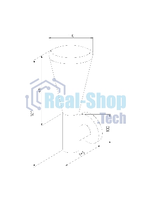 1416 TECHNO / Светильник садово-парковый серый
