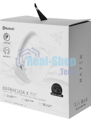 Гарнитура Razer Barracuda X (2022) белый, беспроводная + проводная, Bluetooth/USB-C/3.5 мм