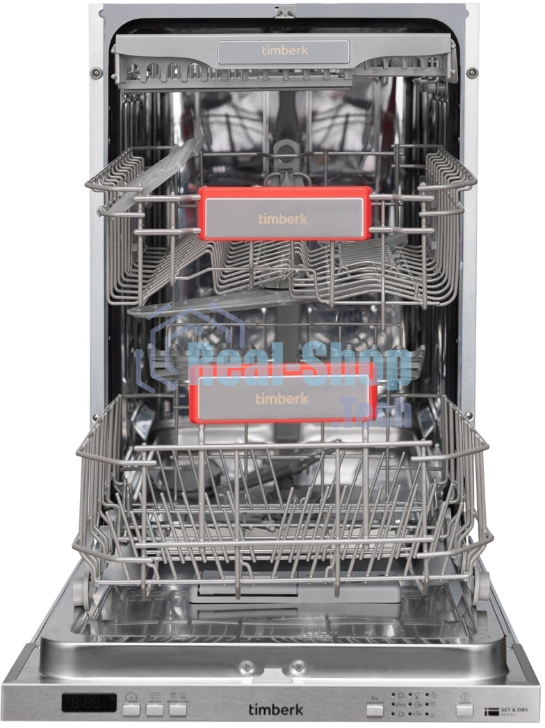 Посудомоечная машина Timberk Set&Dry T-DW45BI103 серебристый (узкая)