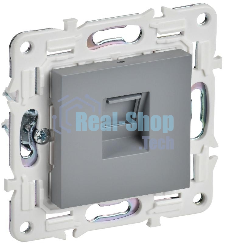 SKANDY Розетка компьютерная RJ45 кат.5E SK-K01Gr серый