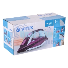 Утюг Vitek VT-1215 (PK) максимальная 2400 Вт.Подошва Ceramic Ultra Care.
