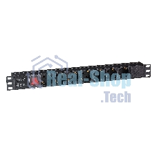 Блок розеток горизонтальный ExeGate ServerPro PDU-19H703 Al-7S-C20-SW, 19